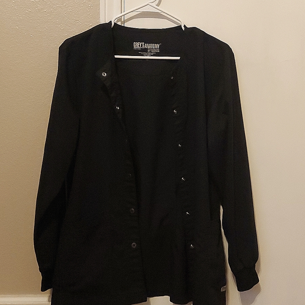 Grey's Anatomy Medium black scrub jacket